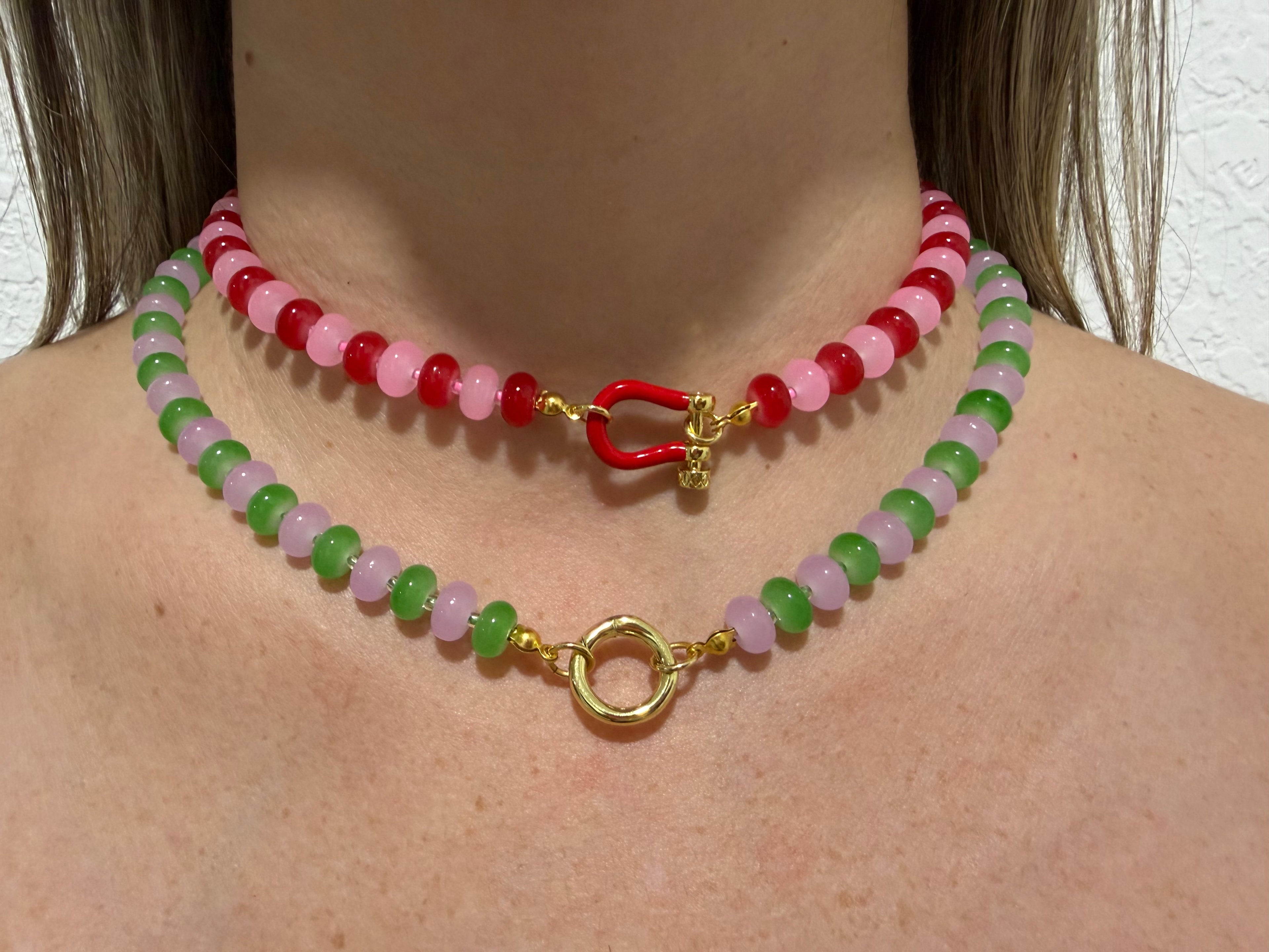 Orchid Meadow Necklace💜💚
