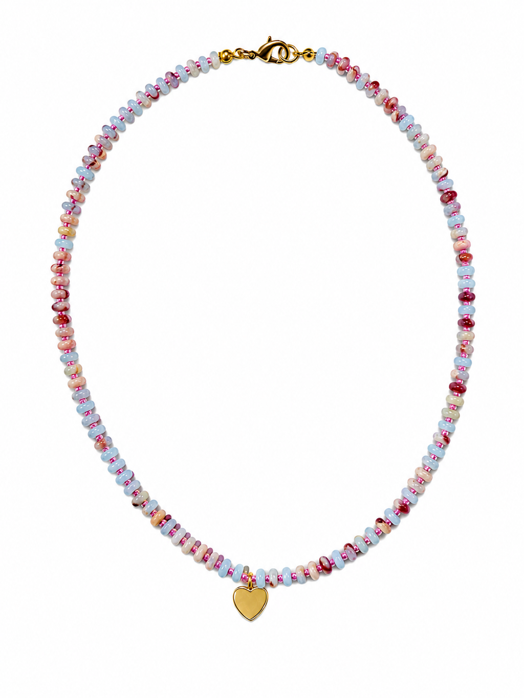 Pastel Heart Necklace 🩵🩷