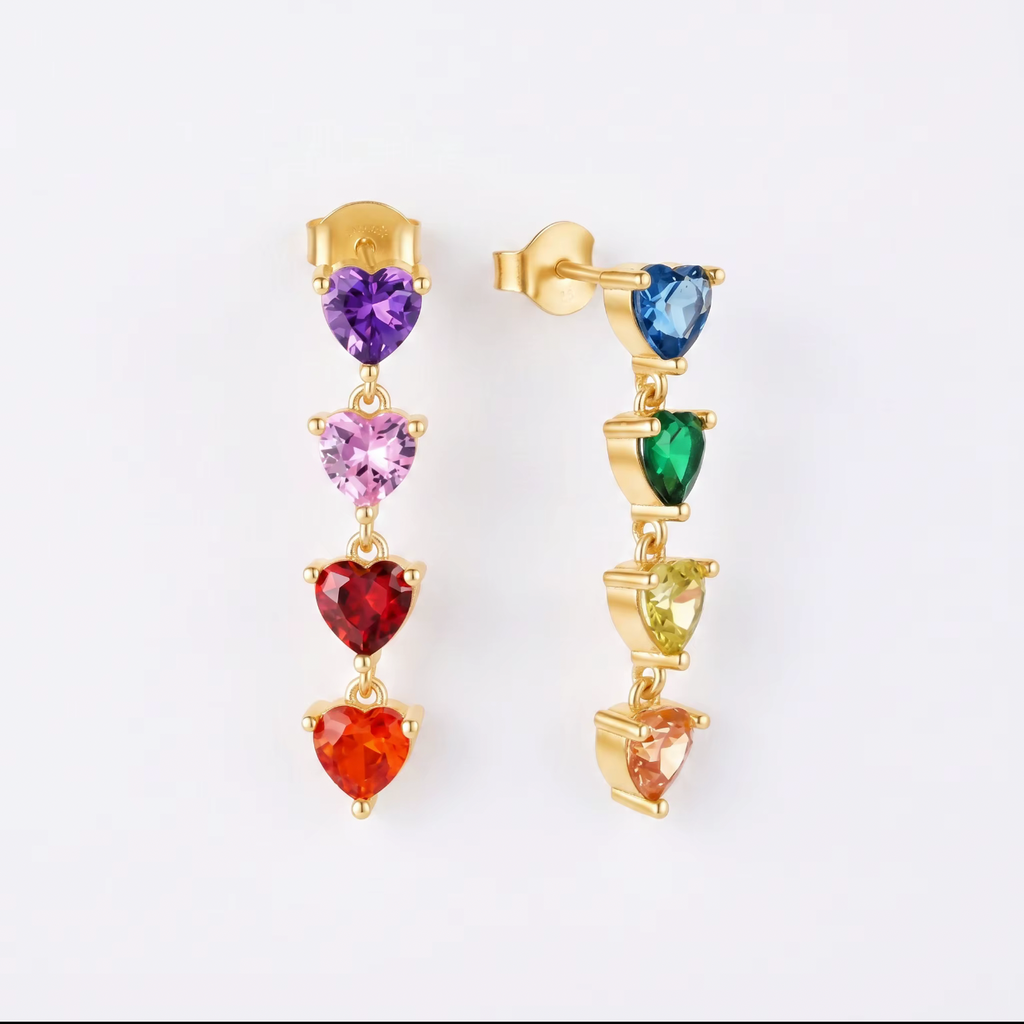 Heart Confetti Earrings✨
