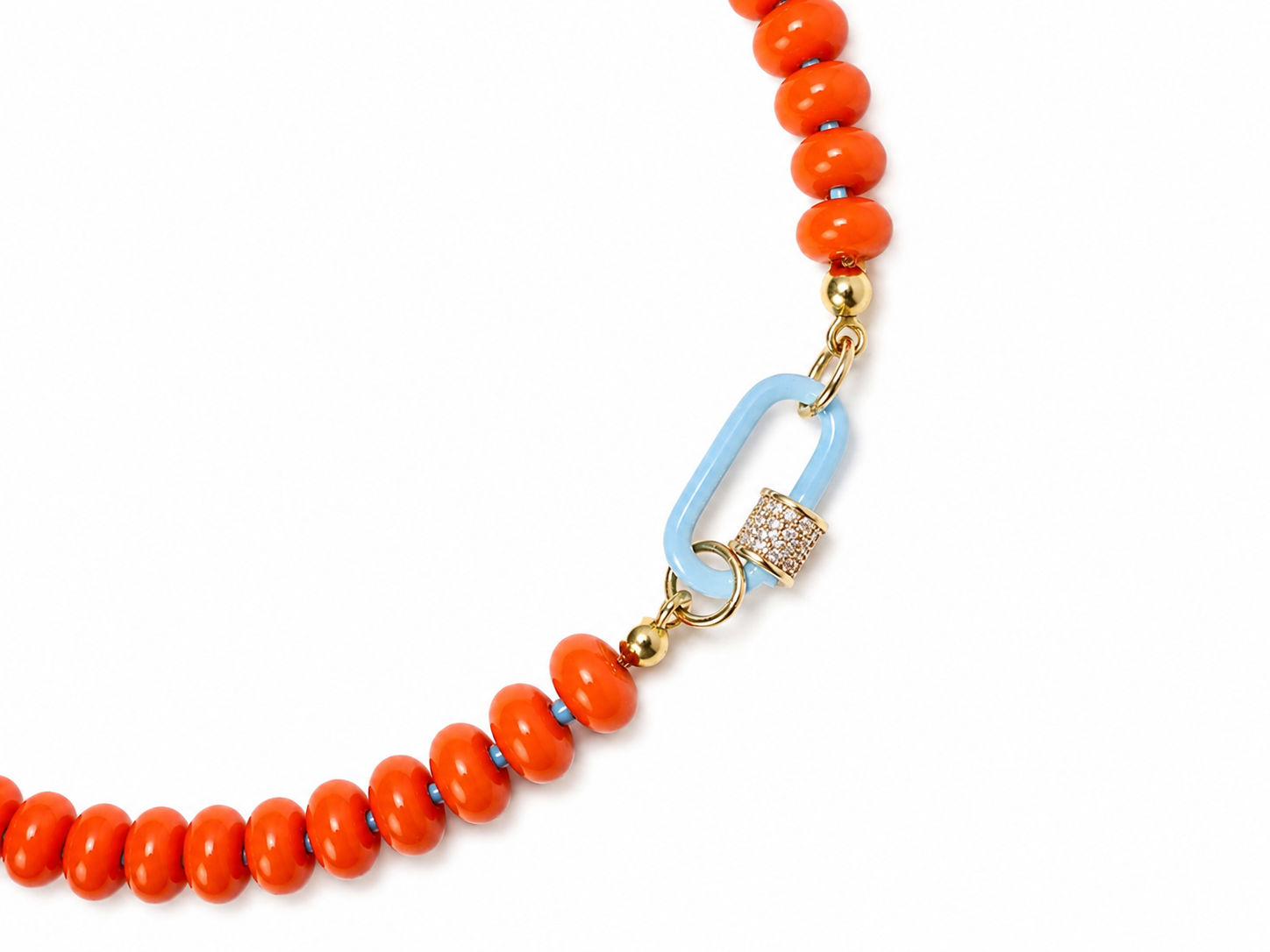 Coral Breeze Necklace🧡🩵
