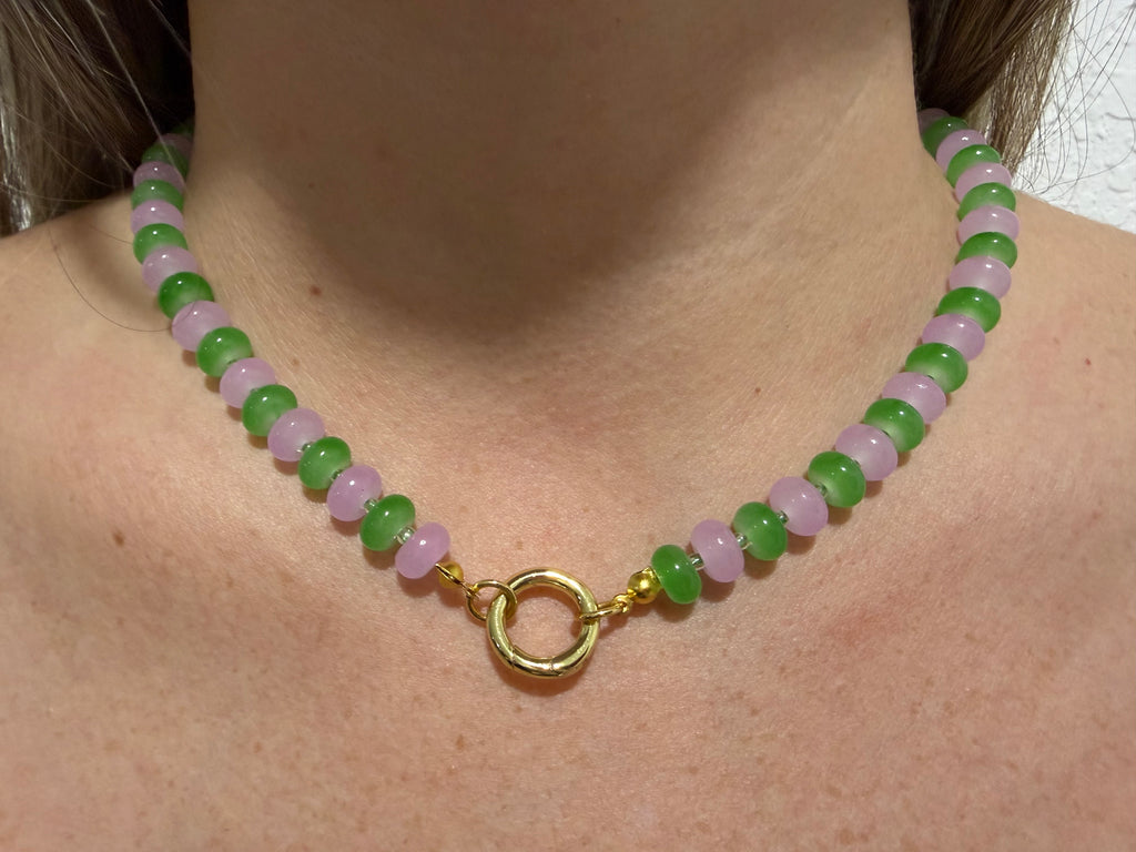 Orchid Meadow Necklace💜💚