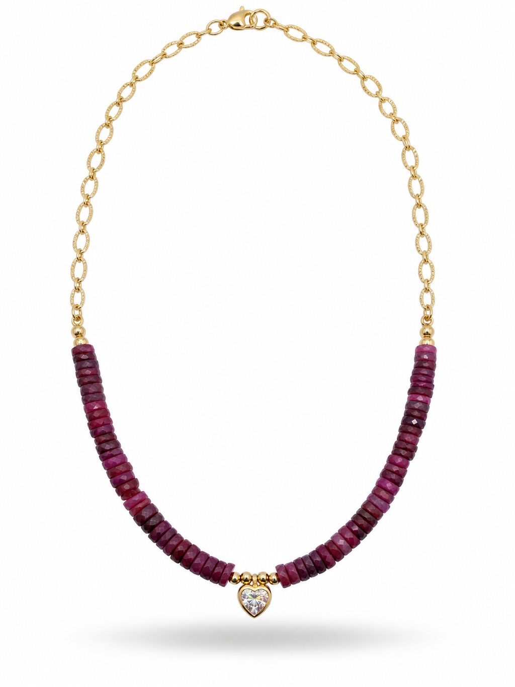 Ruby Heart Necklace ✨