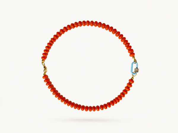 Coral Breeze Necklace🧡🩵
