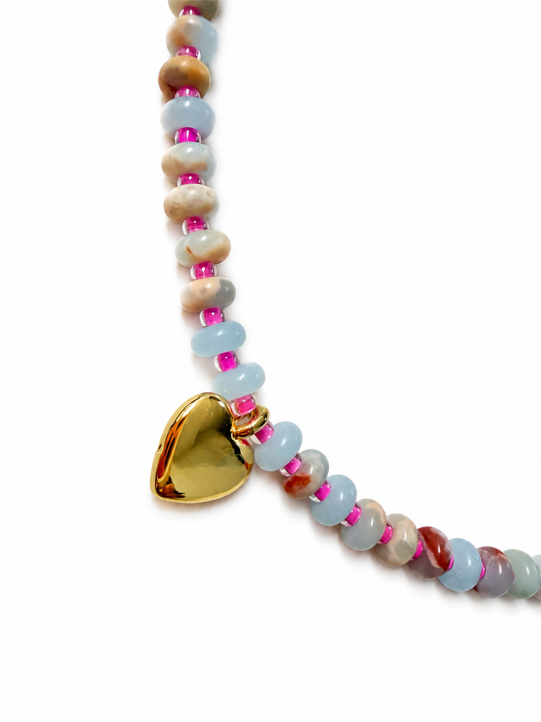 Pastel Heart Necklace 🩵🩷