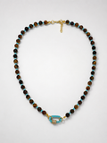 Tiger Sky necklace 🤎🩵