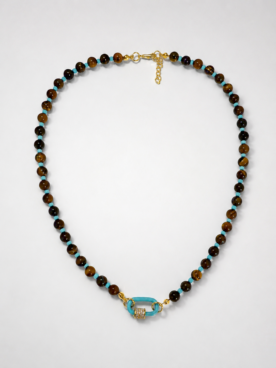 Tiger Sky necklace 🤎🩵