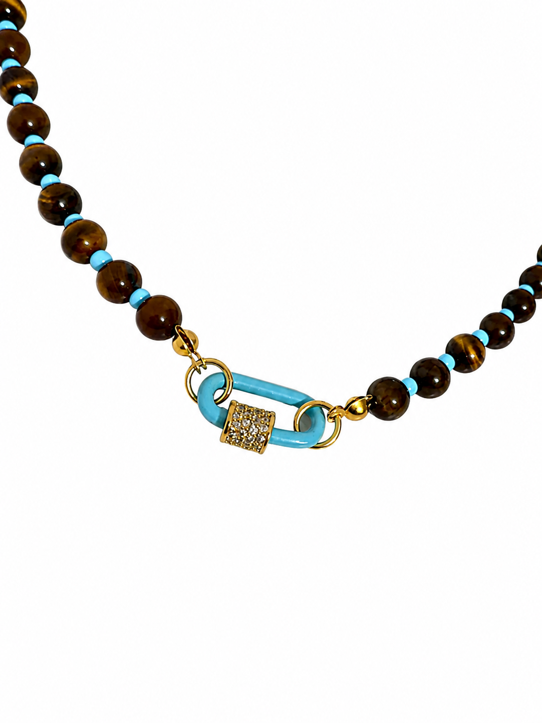 Tiger Sky necklace 🤎🩵